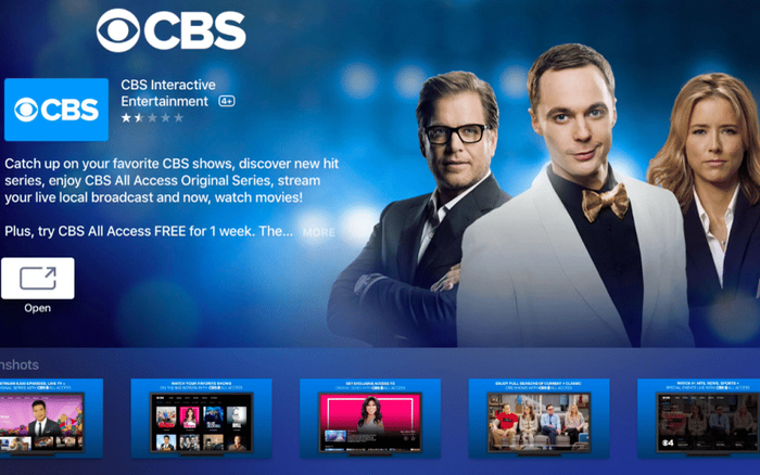 CBS Homepage. Photo: Screeenshot 