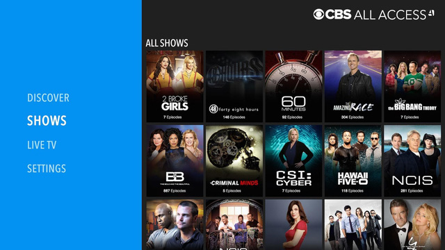 CBS All Access. Photo: Screenshot 