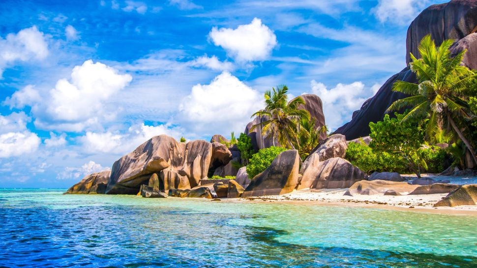 The famous beach, Source d'Argent at La Digue Island, Seychelles (Image credit: Shutterstock/Zoltan.Benyei)