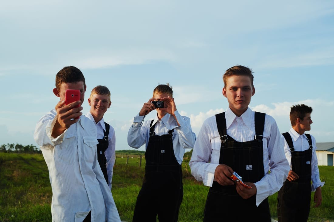 Belize's Mennonites largely shun modern technology, though some young people now have phones and cameras. Scroll through to see more of photographer Jake Michaels' images of the secluded colonies.Jake Michaels/Courtesy Setanta Books