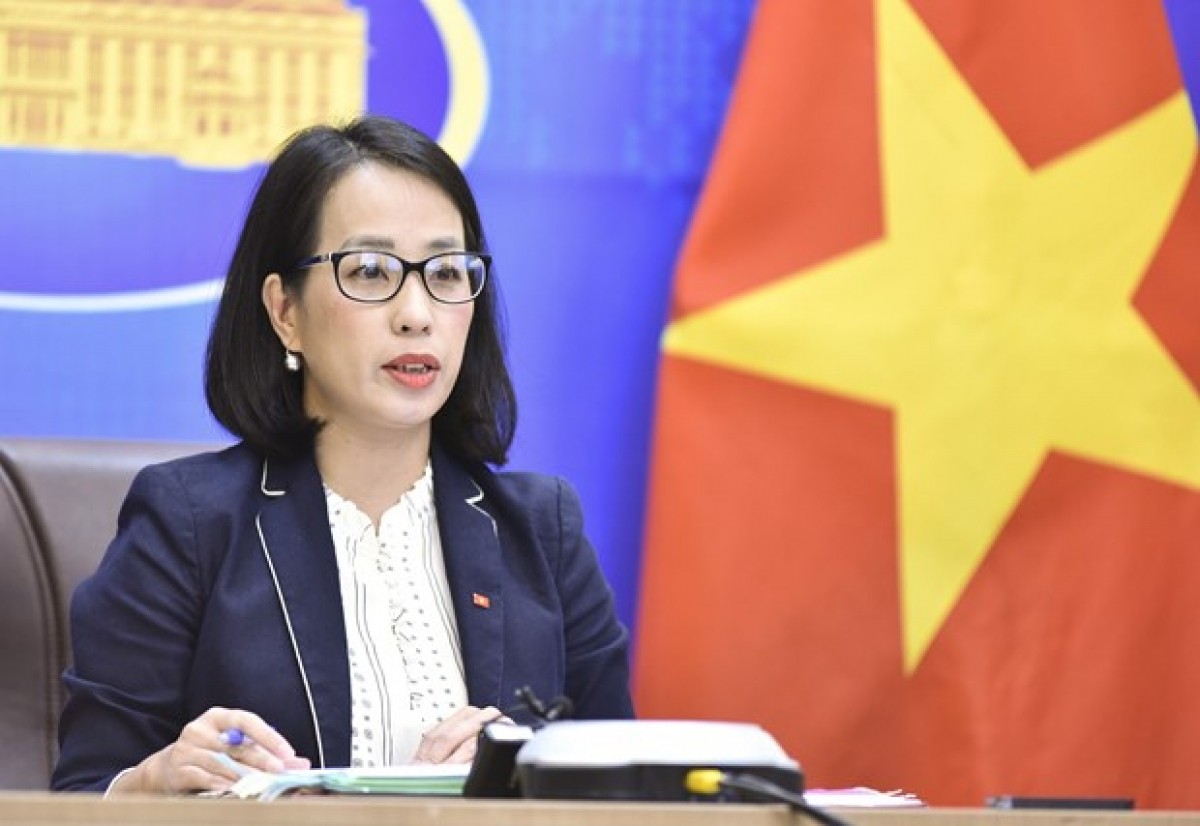 Deputy Spokeswoman of the Ministry of Foreign Affairs Pham Thu Hang. Photo: VOV