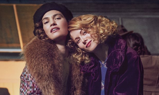 Lily James as Linda and Emily Beecham as Fanny in The Pursuit of Love. Photograph: Robert Viglasky/Theodora Films Limited & Moonage Pictures Limited
