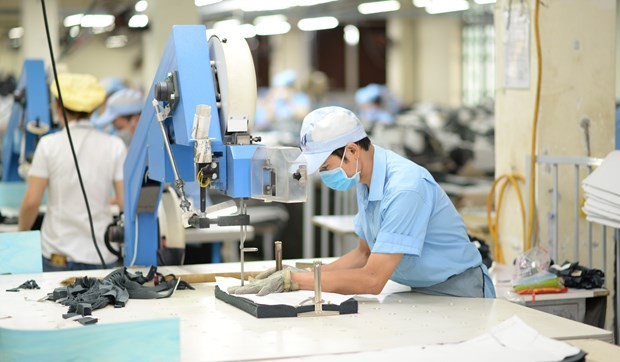 Vietnam's garment exports are ranked among the world's top three (Photo: VNA)