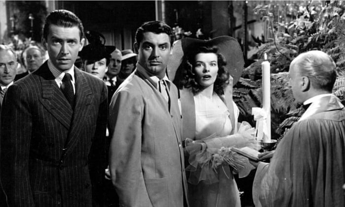 Highly imitable but utterly unique … James Stewart, Cary Grant and Katharine Hepburn in The Philadelphia Story. Photograph: Ronald Grant Archive