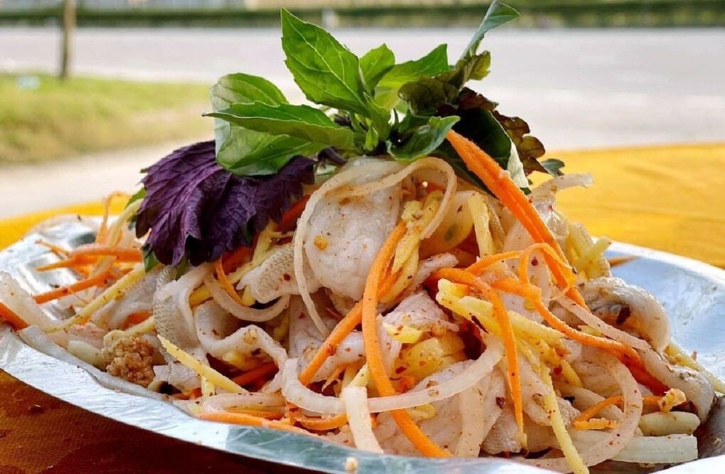 delicious must try raw fish salad specialty of da nang fishing village