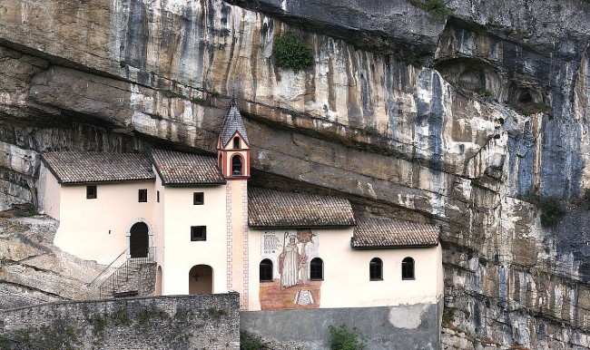 The Secluded And Mysterious Hermitage Nestled On a Cliff In Northern Italy