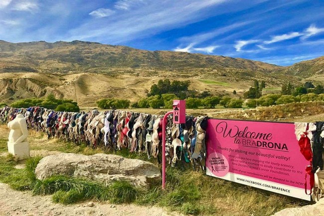 Discover The Tale Of New Zealand’s Unique Cardrona Bra Fence