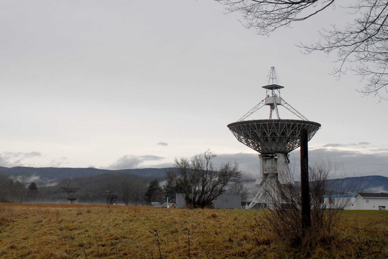 West Virginia’s Green Bank Observatory boasts the largest steerable radio telescopes in the world — at a cost. Courtesy of Stephen Kurczy