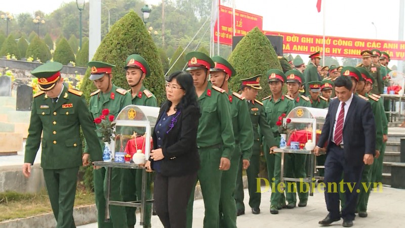 dien bien reburial service held for 15 soldier remains repatriated from laos