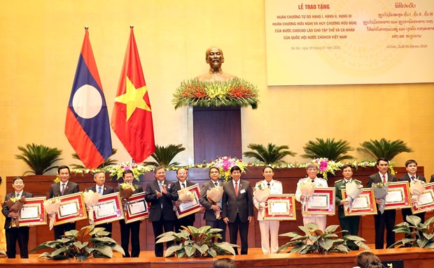 laos honours vietnams national assembly organisations individuals