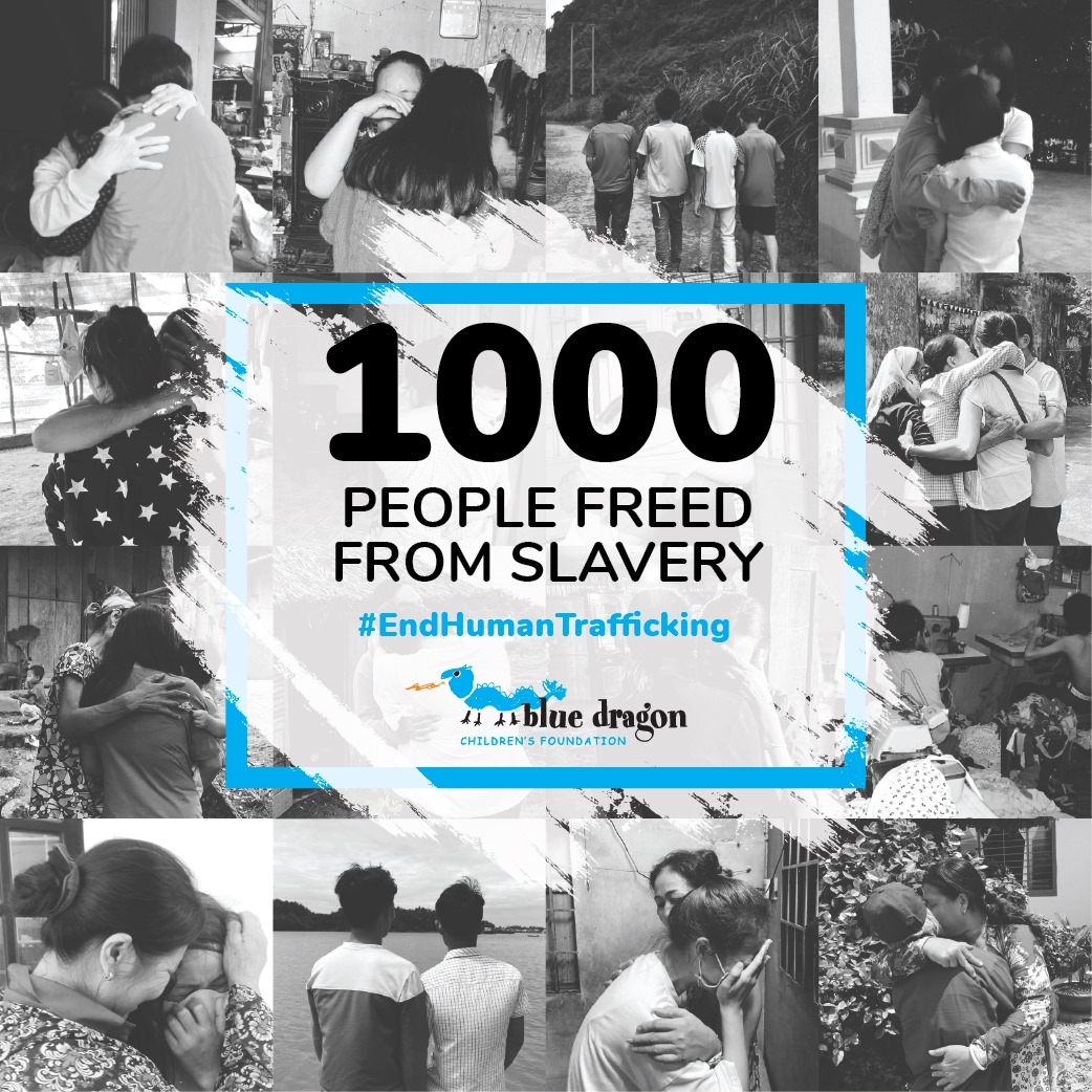 Blue Dragon Children’s Foundation rescues the 1,000th person from slavery