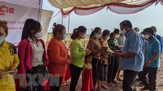 Ground breaking ceremony for communal house for Vietnamese-Cambodians