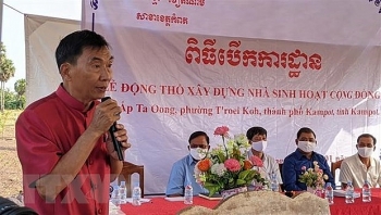 Ground-breaking ceremony for communal house for Vietnamese-Cambodians