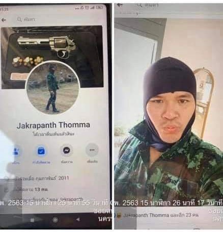 thailand livestreamed shooting soldier kills at least 10 people
