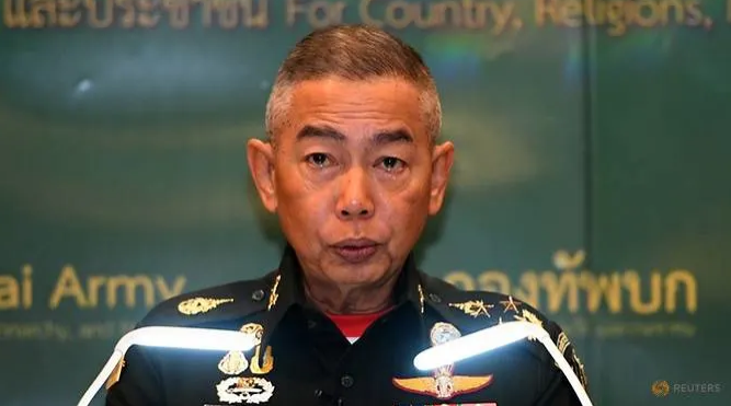 tearful thai army chief says dont blame army for rogue soldiers mass shooting