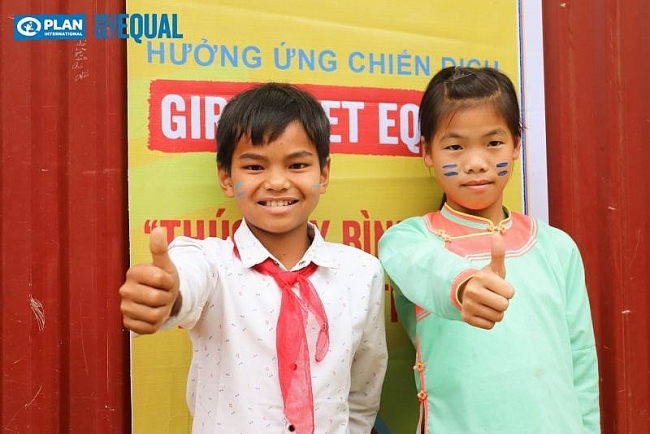 Vietnamese girl leadership on menstrual hygiene management