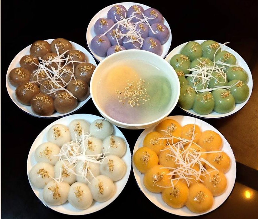 Recipe Banh Troi nuoc (Vietnamese glutinous rice ball) - Cold Food Festival sweet desserts
