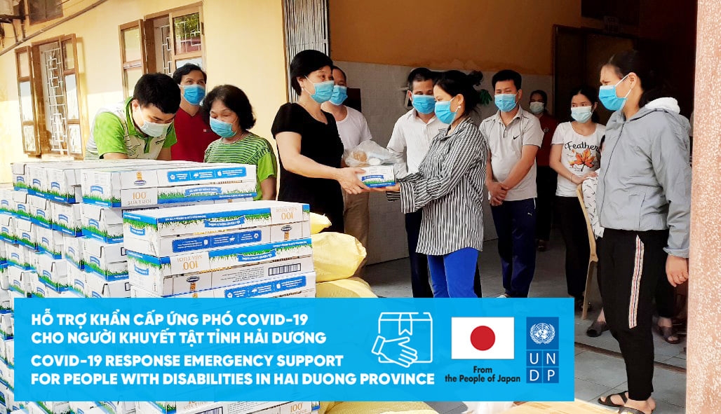COVID 19 response emergency support for people with disabilities in Hai Duong province