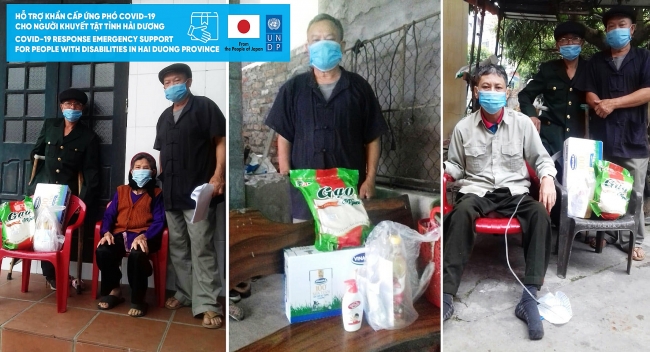 COVID-19 response emergency support for people with disabilities in Hai Duong province
