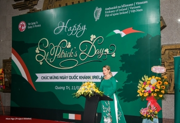 st patricks day hosted first time in quang tri