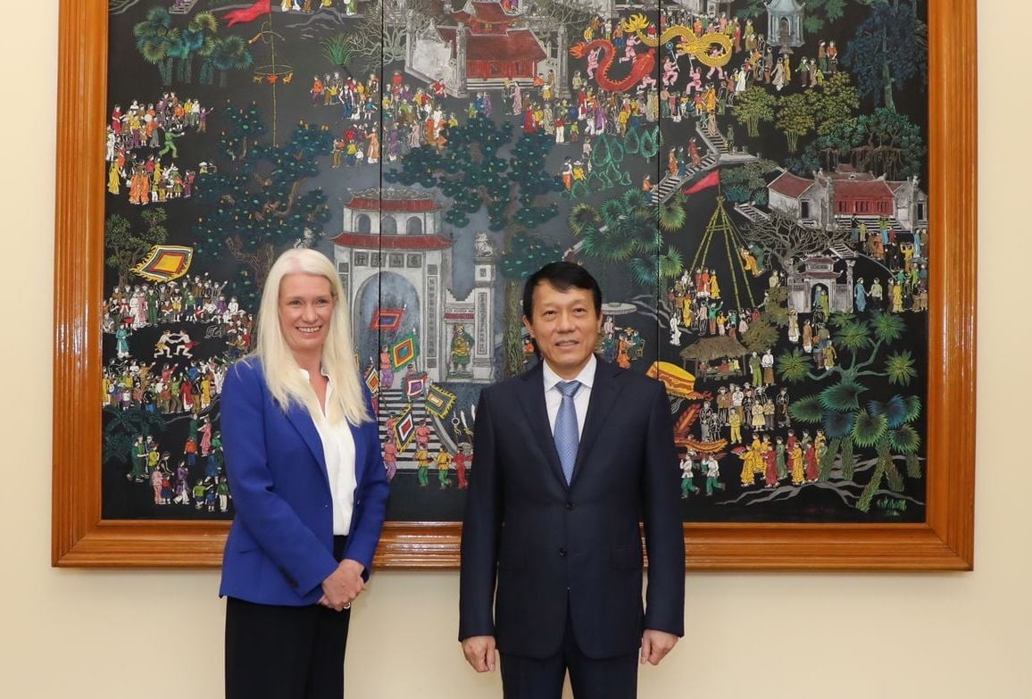 UK's Minister of State for Asia, Amanda Milling met with Vice Minister of Public Security, Luong Tam Quang