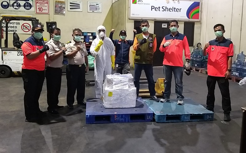 500 vietnamese manufactured covid 19 test kits arrived in indonesia