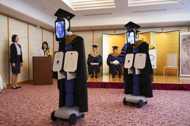 robots replace japanese students for graduation amid covid 19 crisis