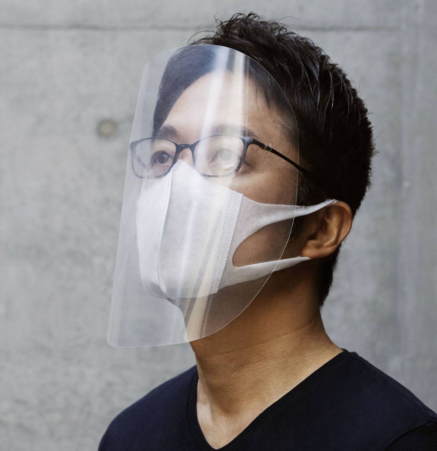 japanese designer shares diy face shield for covid 19