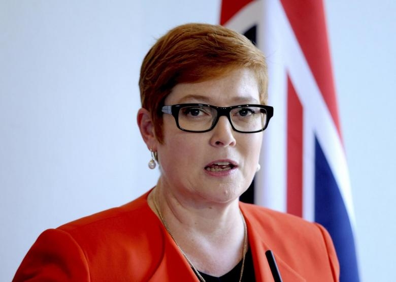 australian foreign minister condemns chinas actions in east sea