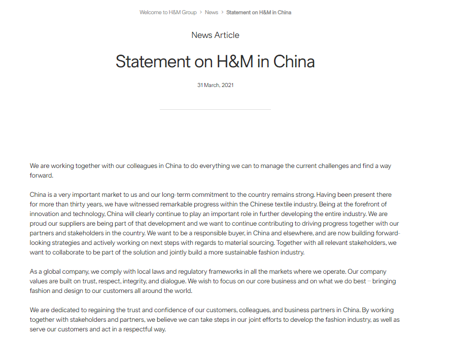 What we know about H&M's "problematic map" which raises social media storm
