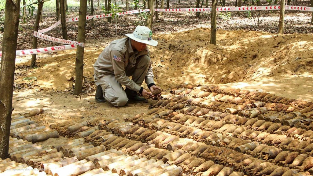 A large number of UXO found in Quang Tri