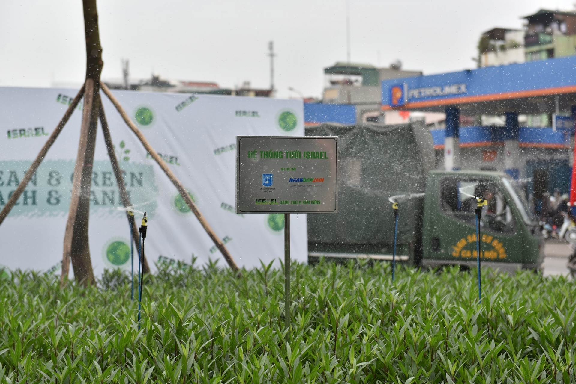 israeli embassy gifts solar powered drip irrigation system to hanoi