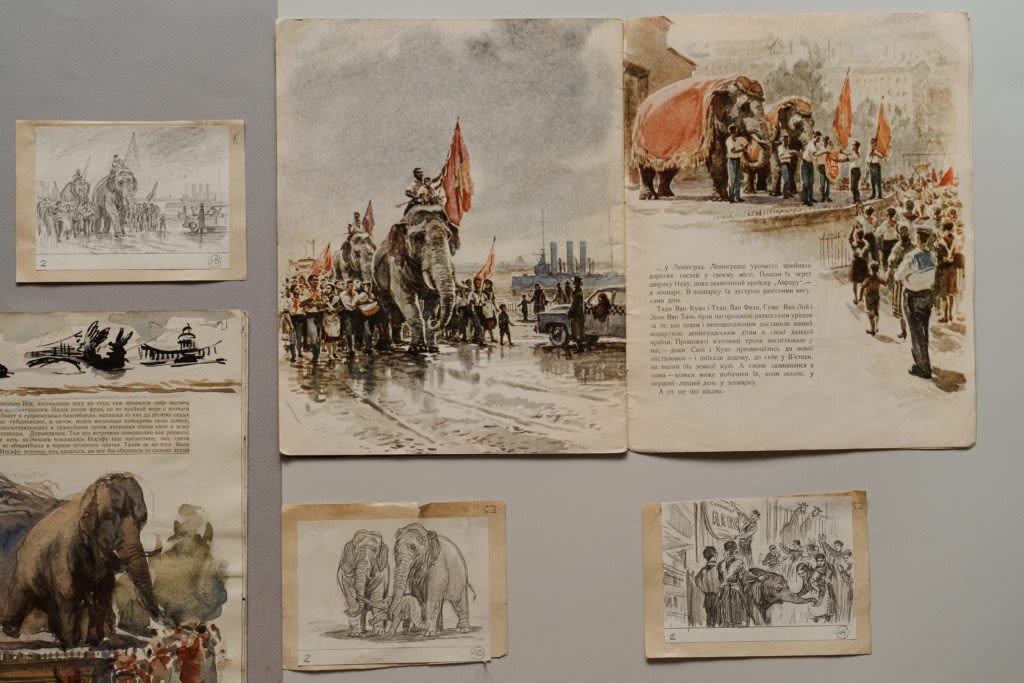 honoring a russian illustrator who depicted an interesting moment in russian viet history