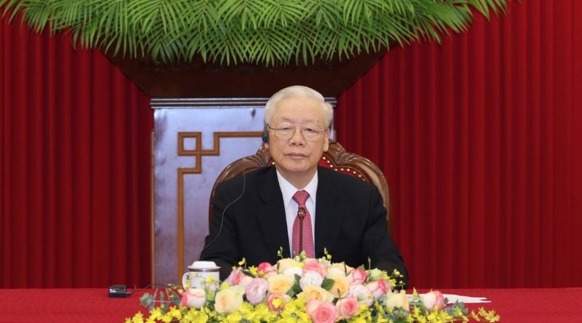Party General Secretary Nguyen Phu Trong has affirmed Vietnam's recognition of great importance to fostering the comprehensive strategic partnership with India. Source: VOV