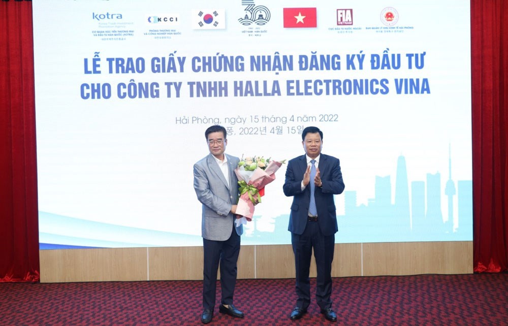 Hai Phong Welcomes Korean Investors to Invest in Electronics, High Technology Fields