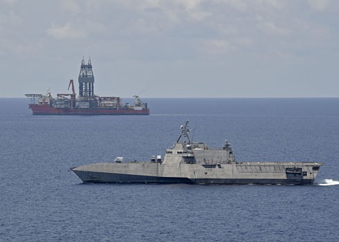 us navy maintains persistent presence near west capella drillship in east sea