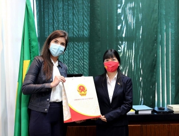 Vietnam Embassy presents 10,000 face masks to Brazilian Chamber of Deputies