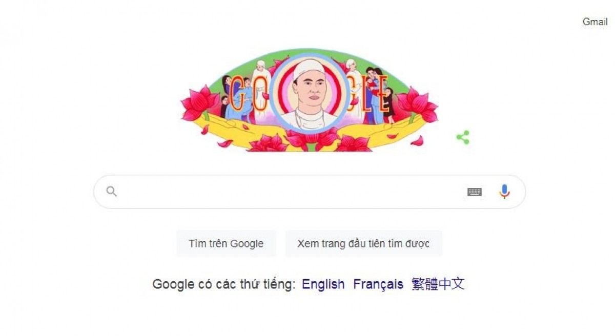A Doodle of Dr. Ton That Tung on Google’s homepage on May 10