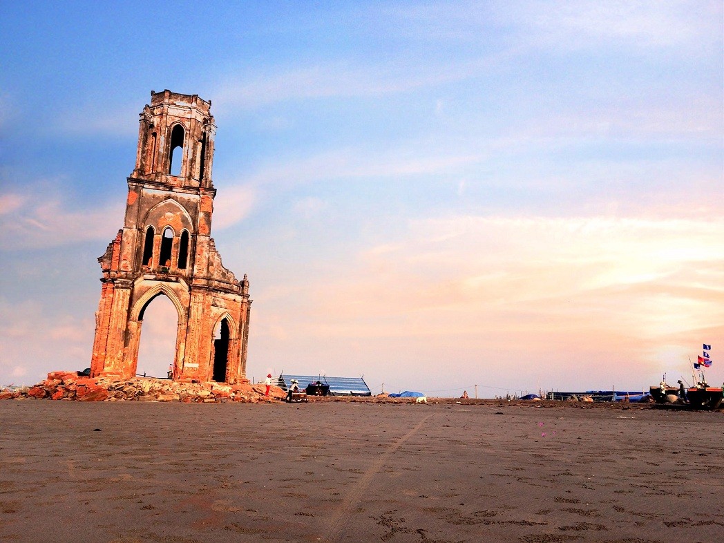 Beauty in Ruins: Pouring Church by the Beach of Nam Dinh Province