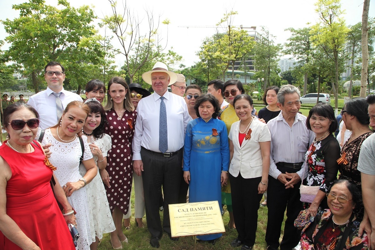 russias victory day marked by tree planting event