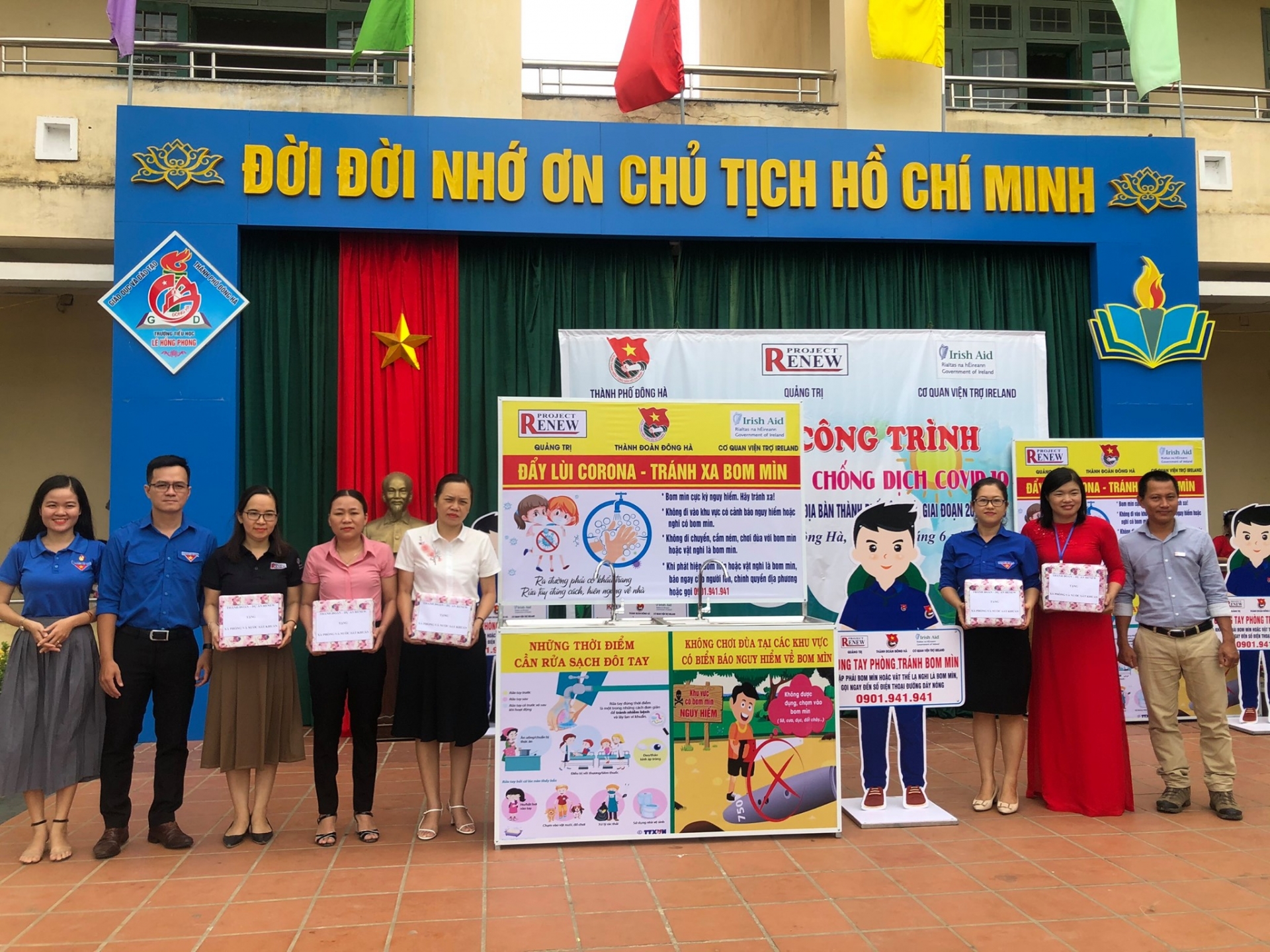 project renew equips five school in quang tri with portable washbasins