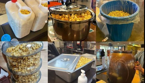 world environment day korean movie goers use kimchi jars bucketsto buy popcorns