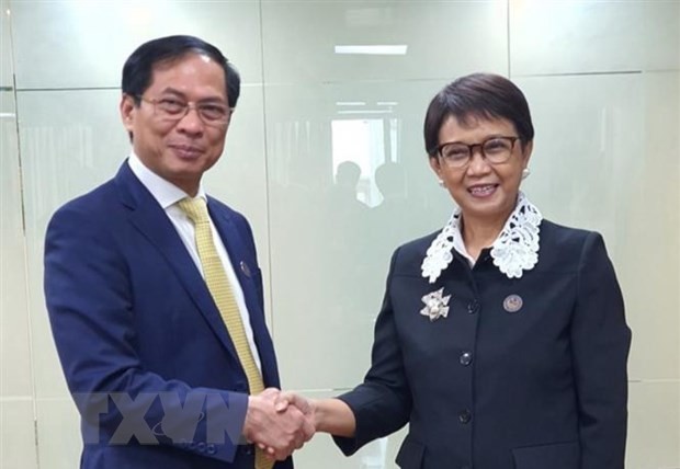 saifmm vietnamese fm meets indonesian bruneian counterparts