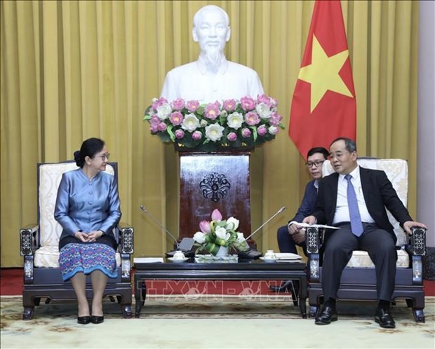 Chairwoman of Lao Presidential Office Visits Vietnam
