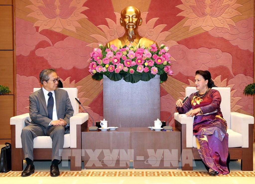 top legislator receives ambassadors of japan cambodia