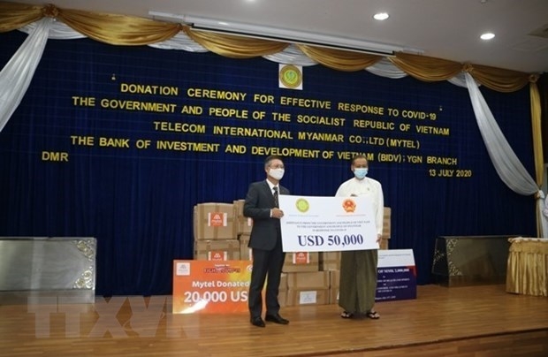 vietnam hands over usd 50000 supporting myanmars covid 19 fight