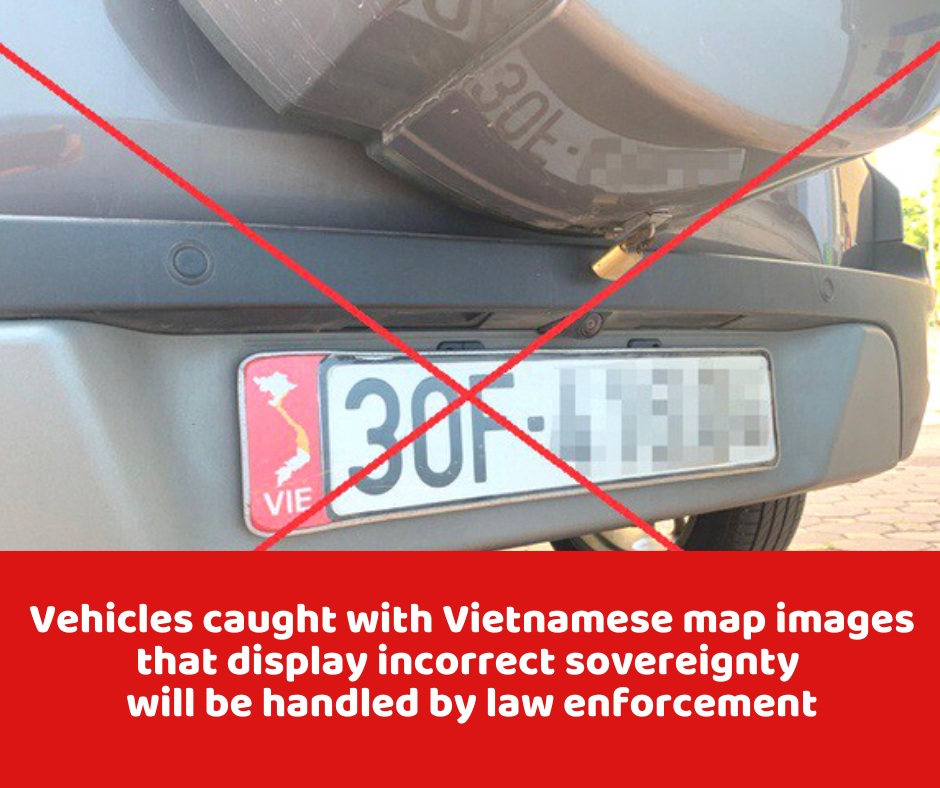 Vehicles caught with Vietnam's misleading map to be handled in line with regulations