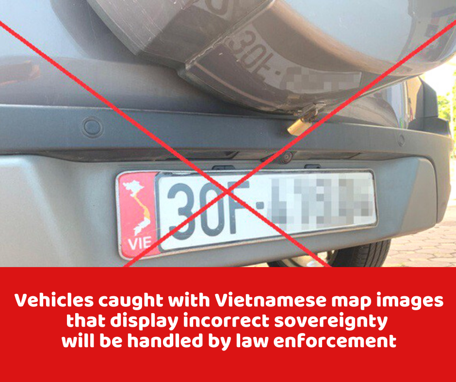vehicles caught with vietnams misleading map to be handled in line with regulations