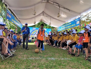 mine risk education integrated summer camp in quang tri