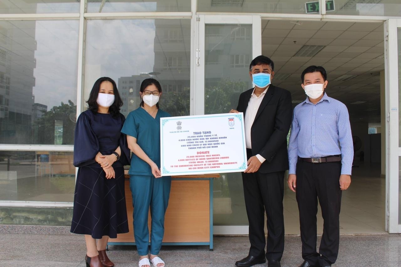 HUFO, Indian Consulate General Aid Ho Chi Minh City's Quarantine Facilities